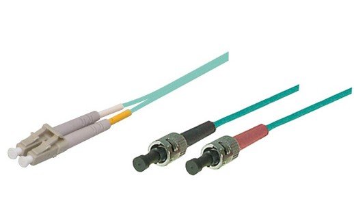 Cable De Red Lwl Duplex Om3 (Multimode, 50 125) Lc St, Lszh, Austauschbare Polarität, 3m, Good Connections®
