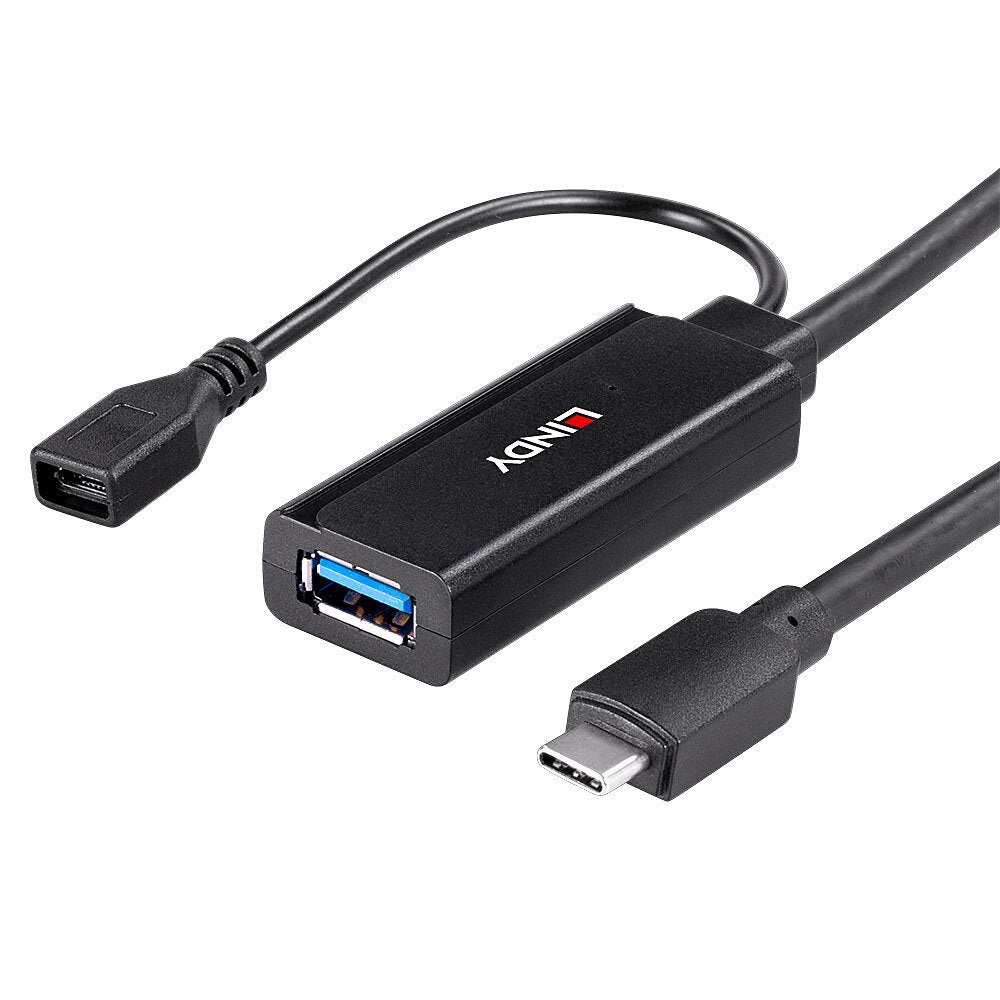 Lindy 43352 Hub De Interfaz Usb 3.2 Gen 1 (3.1 Gen 1) Type-C 5000 Mbit/S Negro
