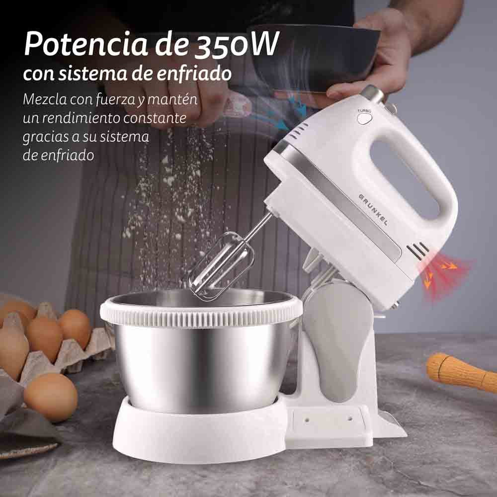 EAN 8426156017105 - Grunkel AM-350TURBO5BOWL batidora Batidora de varillas 350 W Blanco imagen 2
