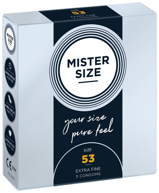 Mister Size - Preservativos Talla M 53 Mm (3 Unidades)