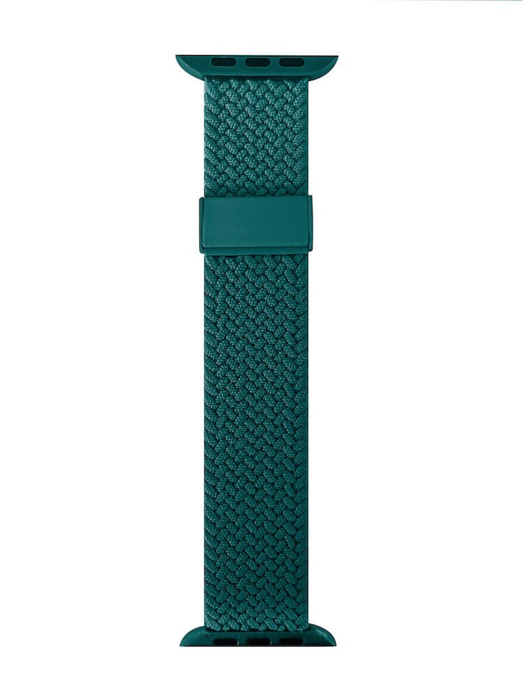 Puro Loop Band - Pleciony Pasek Do Apple Watch 42/44/45/49 Mm (Zielony)