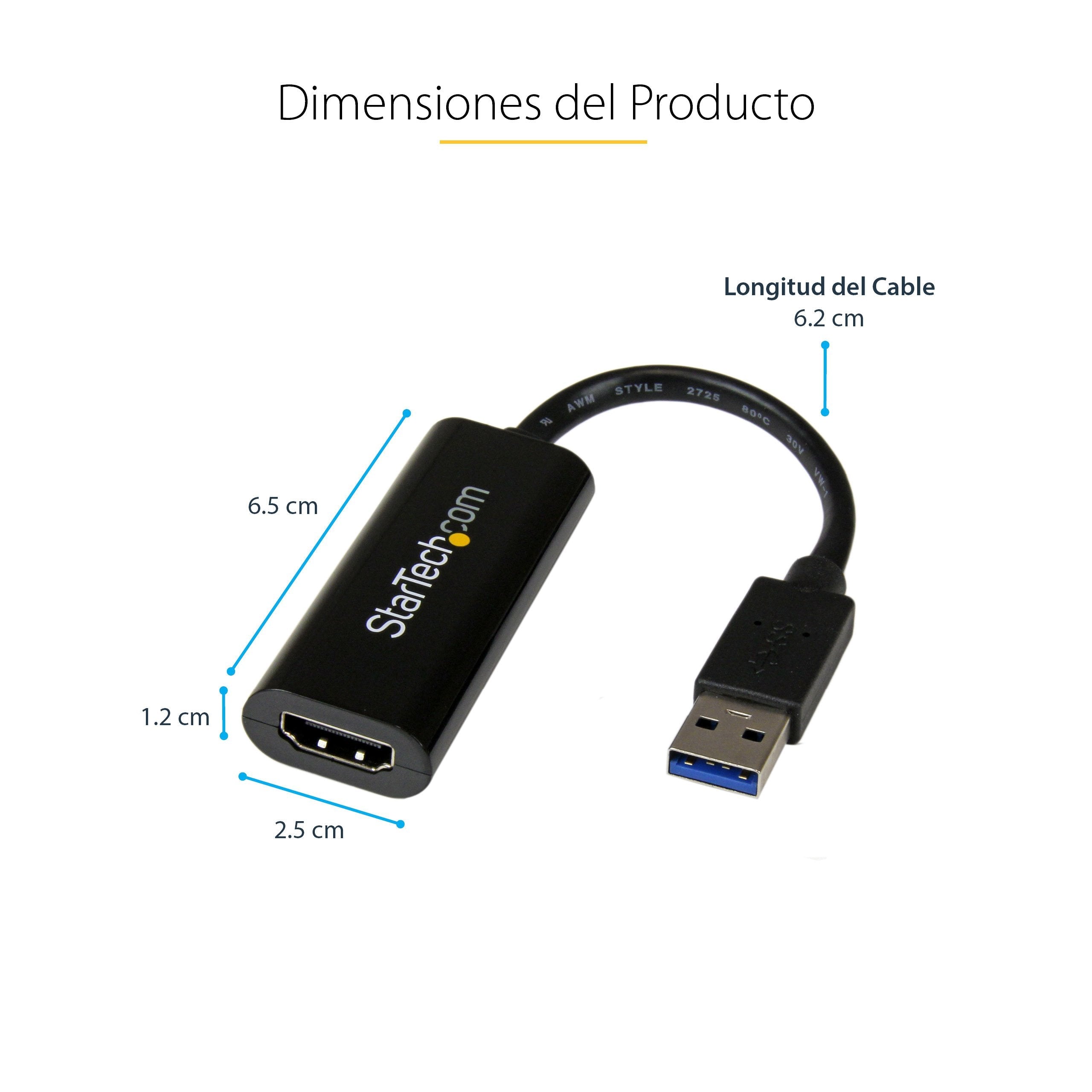 EAN 0065030854887 - StarTech.com USB32HDES Adaptador gráfico USB 1920 x 1200 Pixeles imagen 8