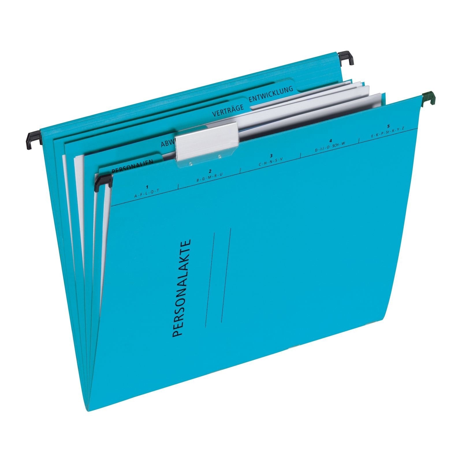 Carpeta De Personal Pagna A4 5 Compartimentos Azul