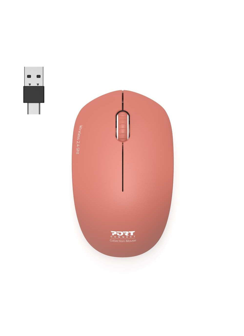 Port Connect 2.4ghz Collection Ii Wireless Mouse,  Terracotta