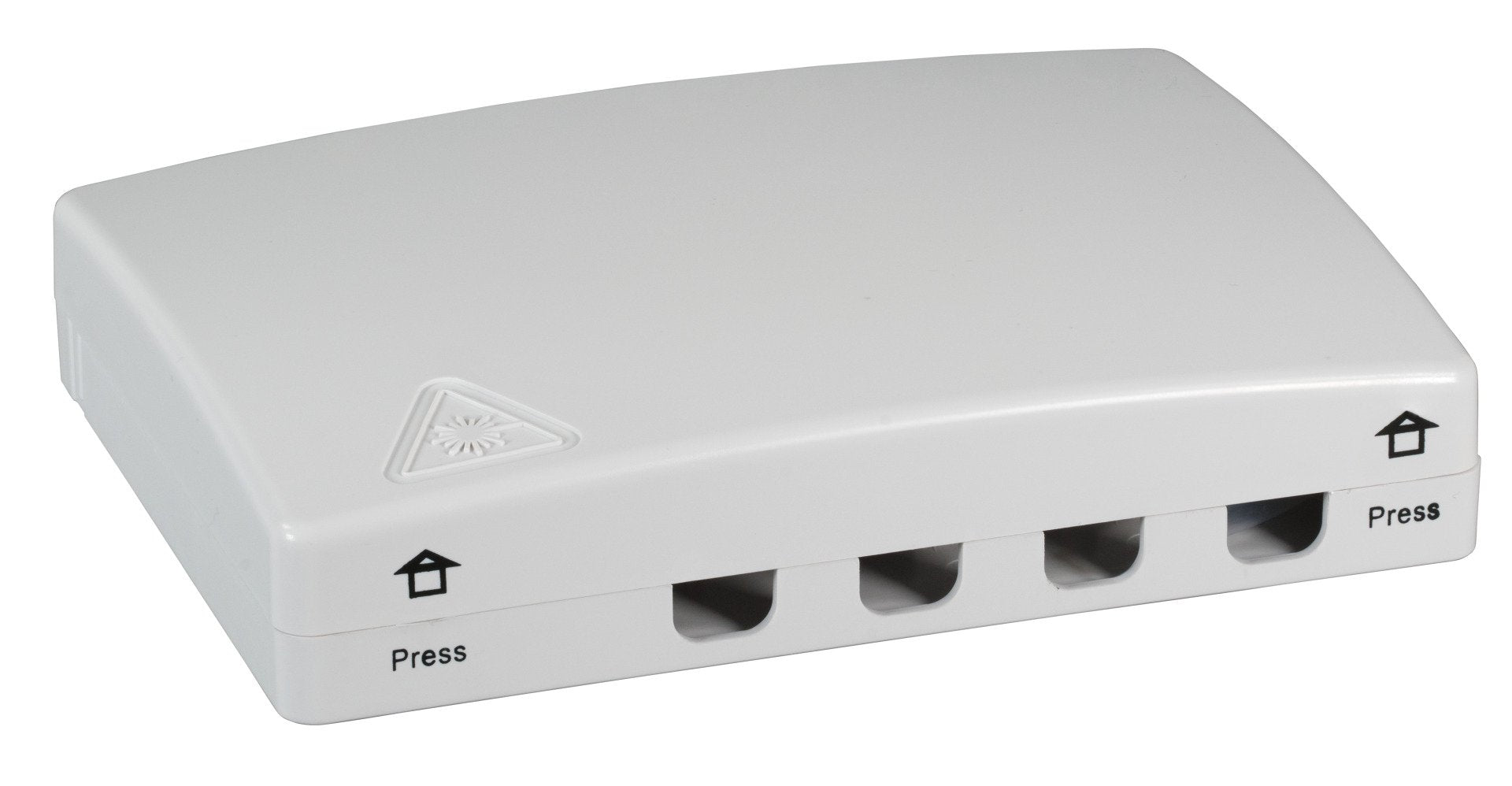 Ftth Indoor Anschlussbox Fr 4fasern, 4kupplungen, Faserberlngenaufnahme
