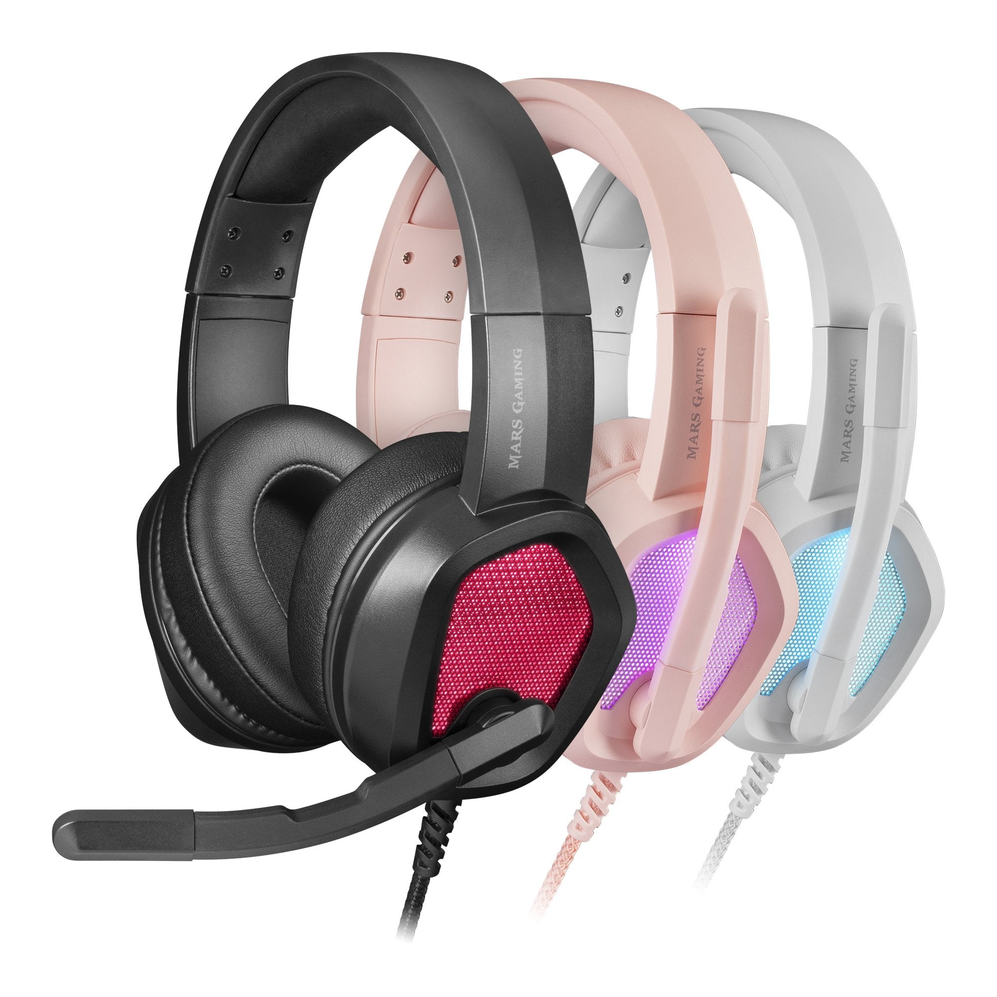 Auriculares Gaming Con Micrófono Mars Gaming Mh320 Jack 3.5 Negros