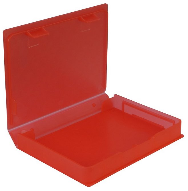 Hdd Caja Protectora 2,5" Plástico Rojo