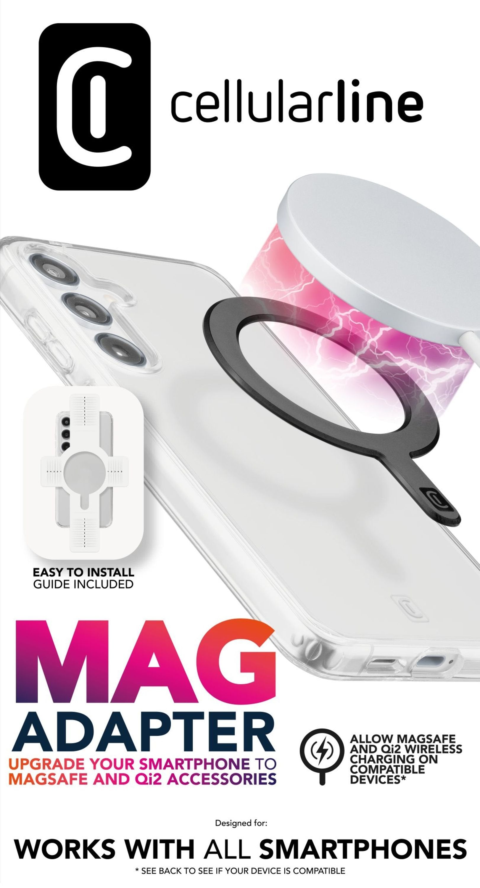 Cellularline Mag Adapter Ring Negro