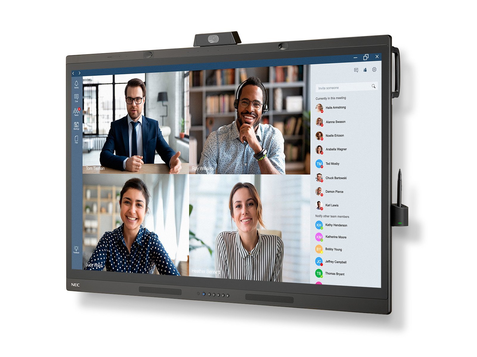 Nec Multisync Wd551 Panel Plano Interactivo 139,7 Cm (55") Ips 400 Cd / M² 4k Ultra Hd Pantalla Táctil 16/7