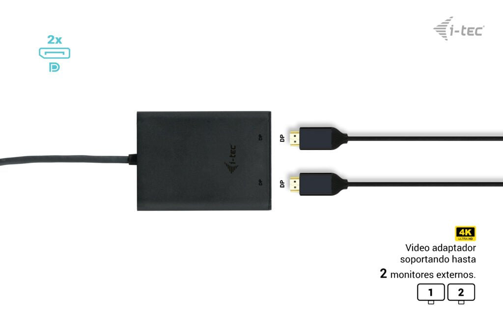 EAN 8595611706554 - i-tec C31DUAL4K60DP Adaptador gráfico USB 7680 x 4320 Pixeles Negro imagen 8