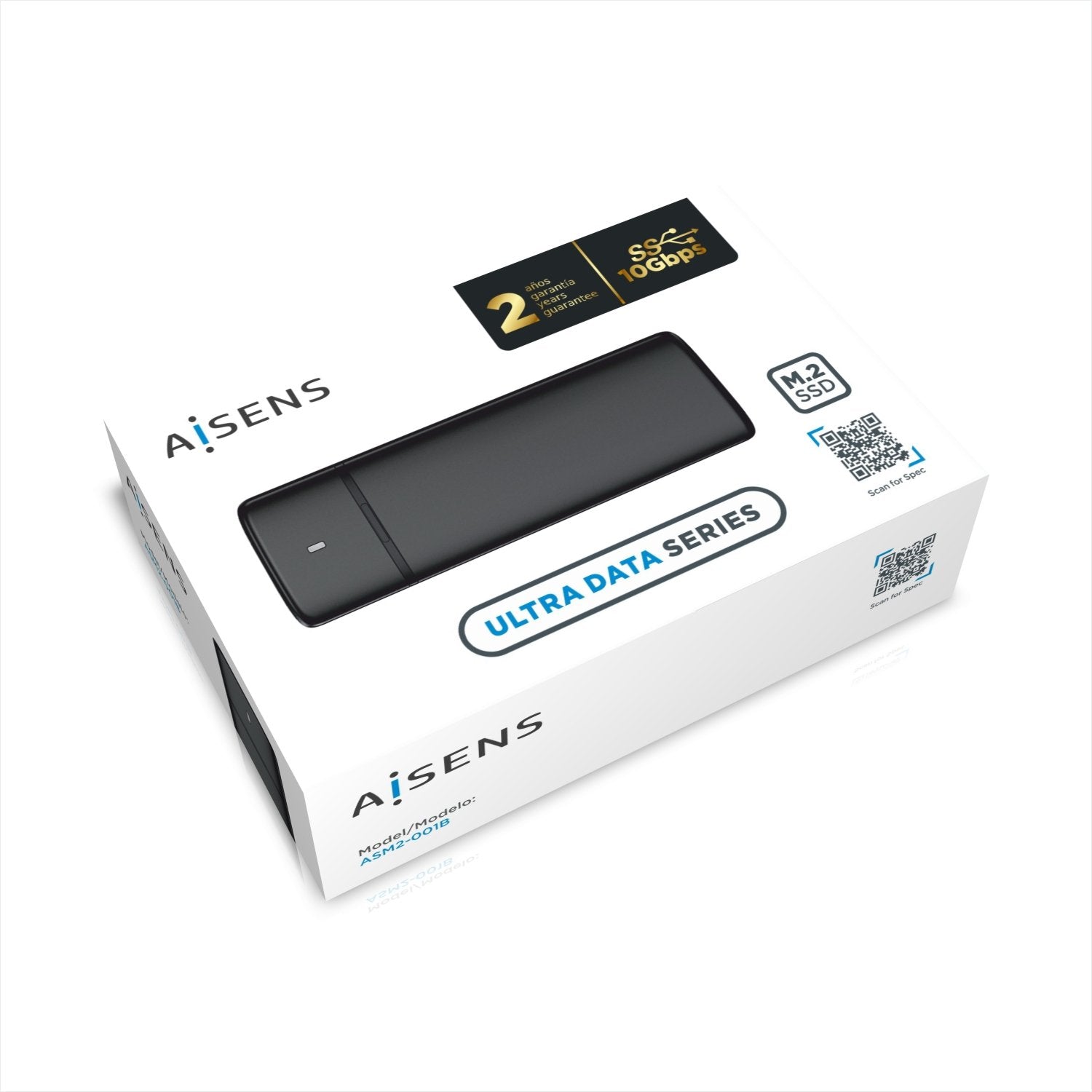 Aisens Caja Externa Para Disco Ssd M.2 Usb 3.1 Asm2-001b