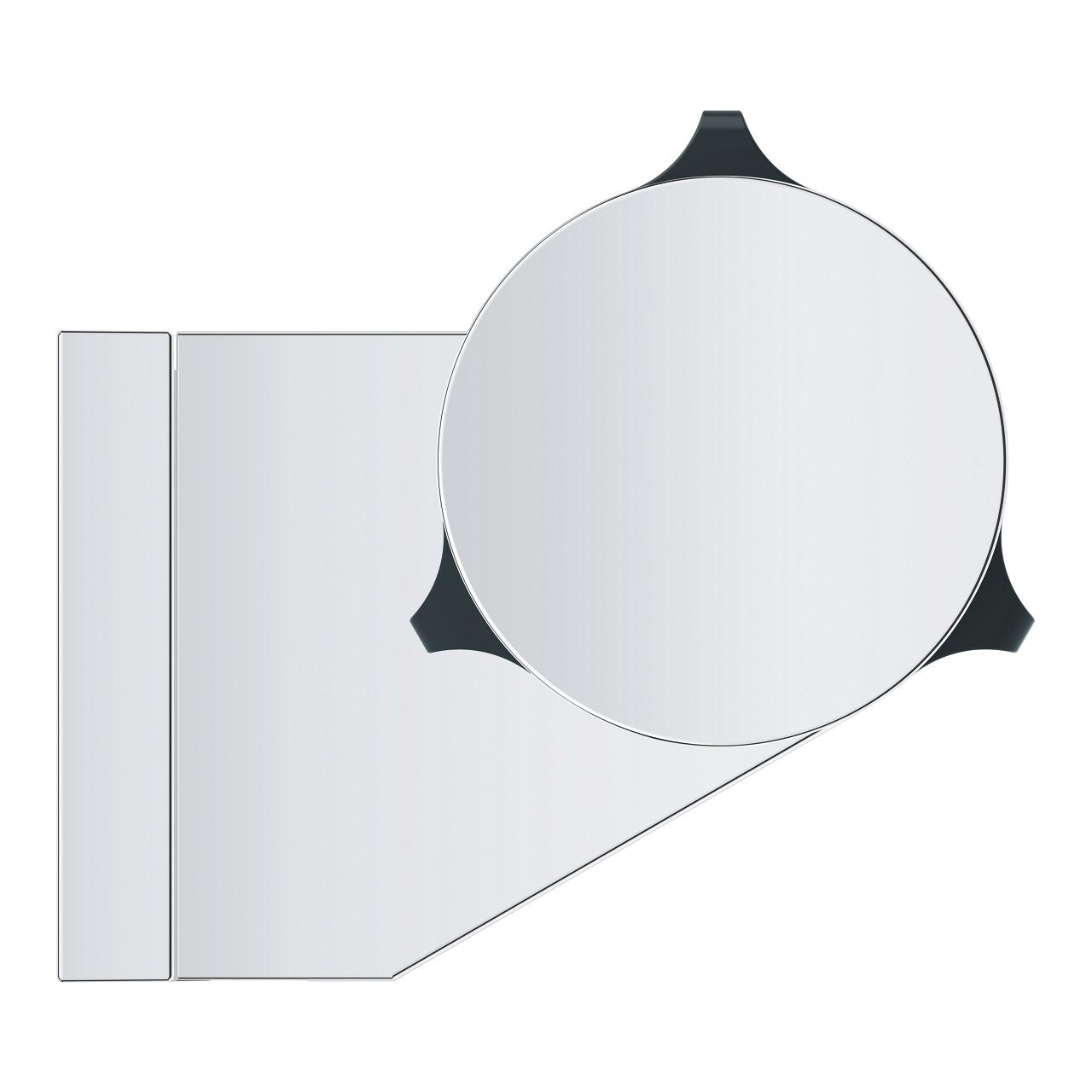 Soporte De Pared Serie Vitalio Universal Con Acabado Cromado