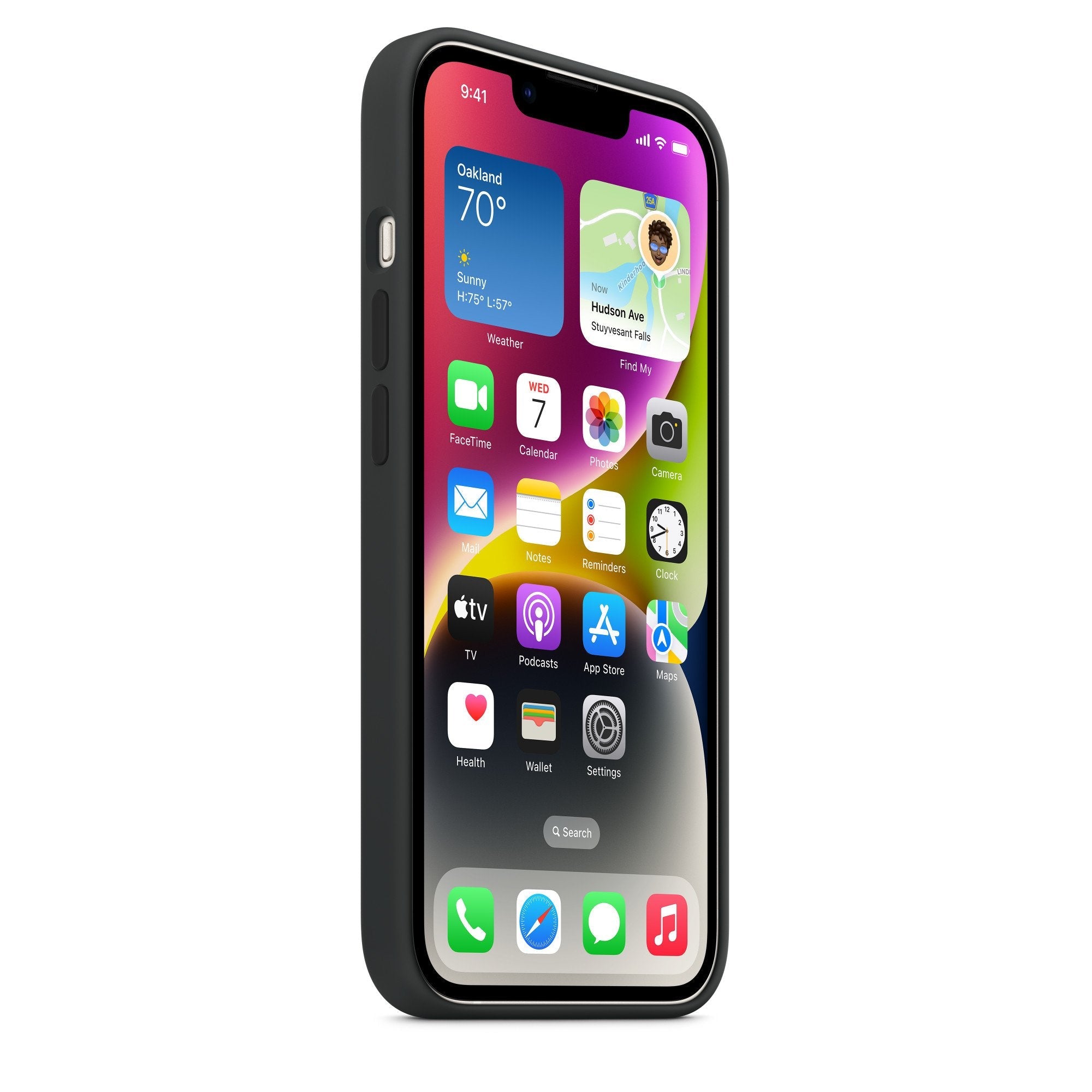 Funda De Silicona Apple Con Magsafe Negra, Iphone 14 Mw5r3zm/A