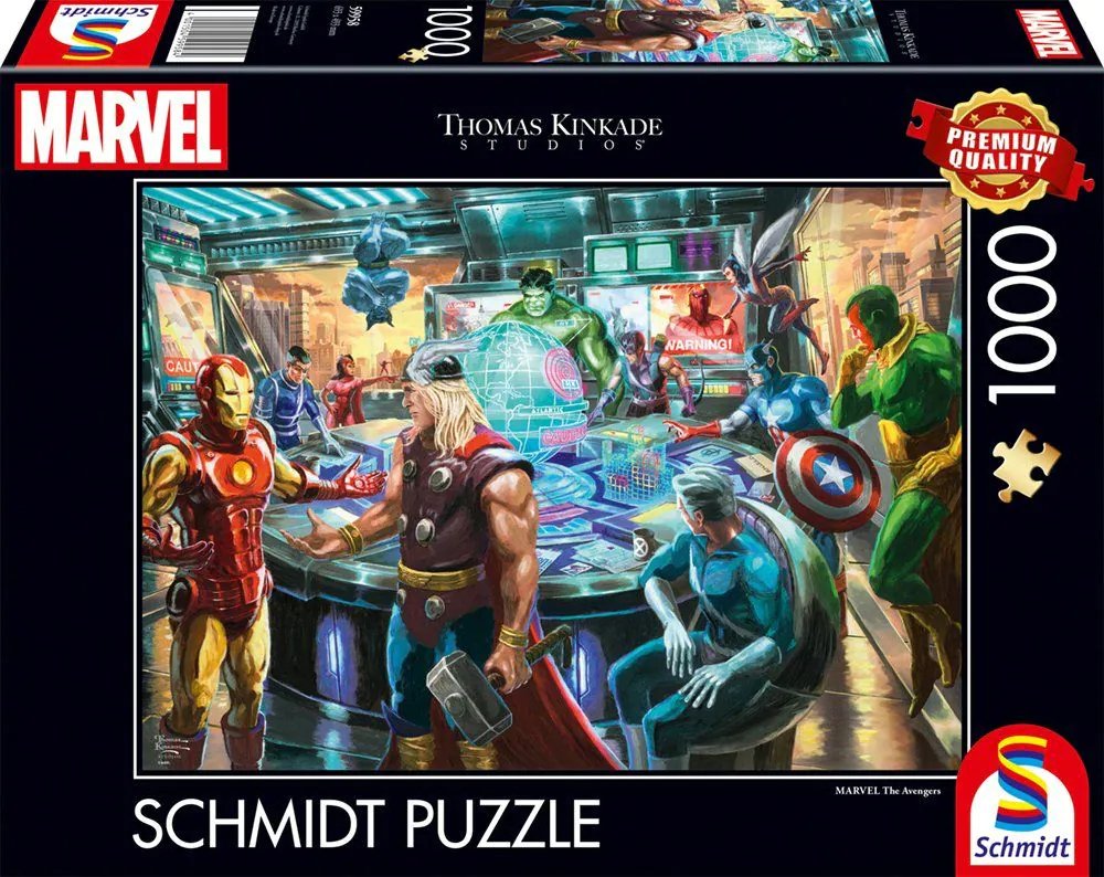 Puzzle Schmidt Spiele Thomas Kinkade Studios: Marvel - Los Vengadores, Puzzle 1000 Piezas 59958