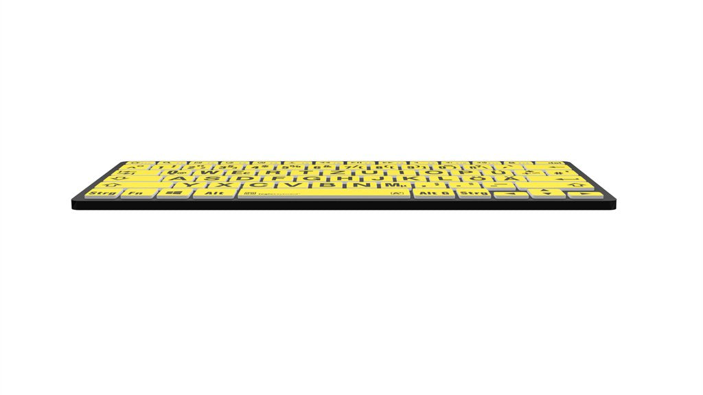 EAN 5707795018627 - Logickeyboard LKB-LPBY-BTPC-DE teclado Universal Bluetooth QWERTZ Alemán Negro, Amarillo imagen 5