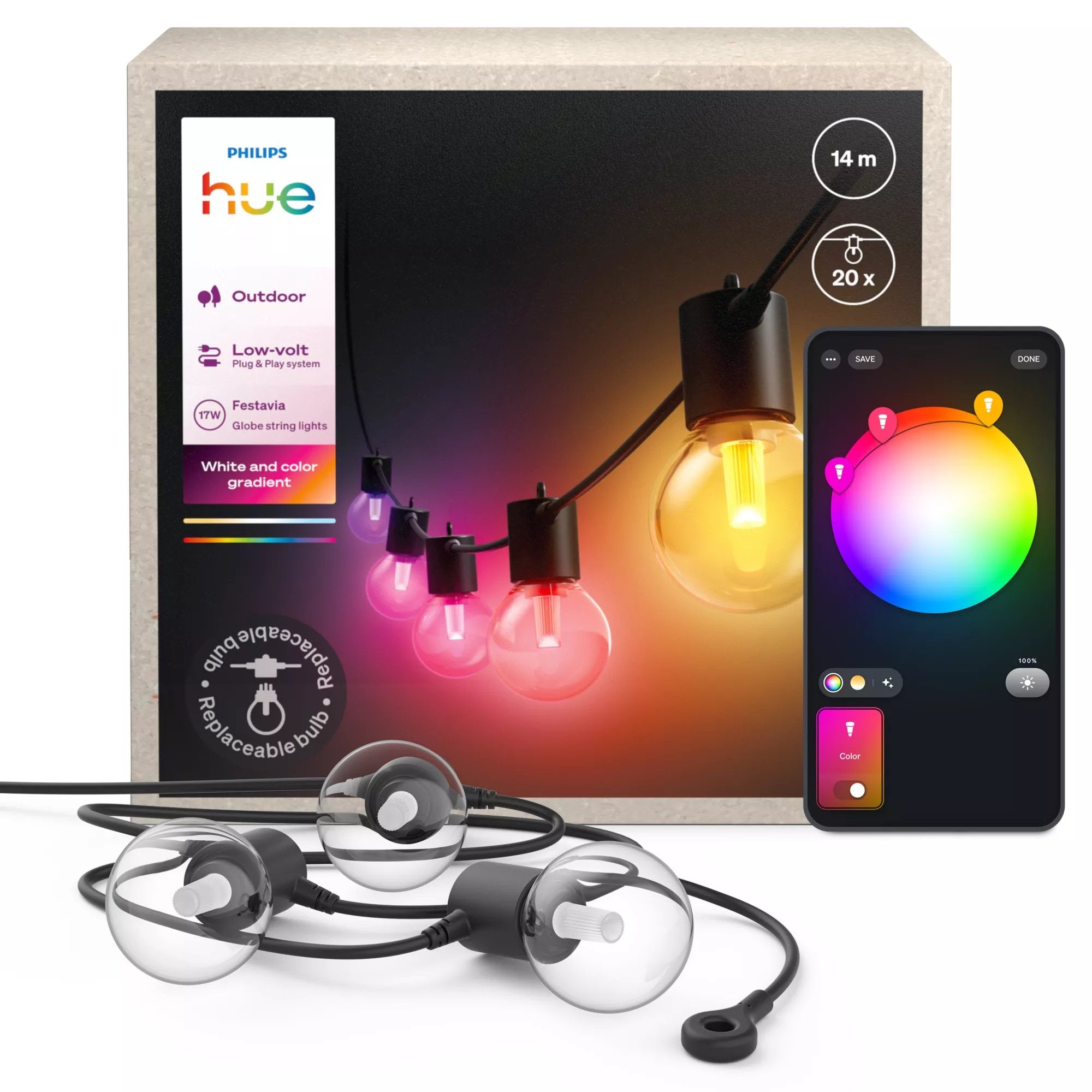 EAN 8720169371538 - Philips Hue White and Color ambiance 8720169371538 iluminación inteligente Tira de luz inteligente Blueto imagen 3
