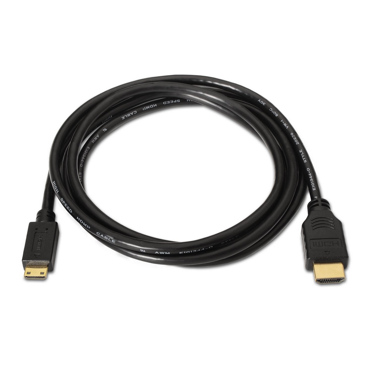 Aisens Cable Hdmi A Mini Hdmi Hec 3m - Compatibilidad 3d Y Ethernet - Negro