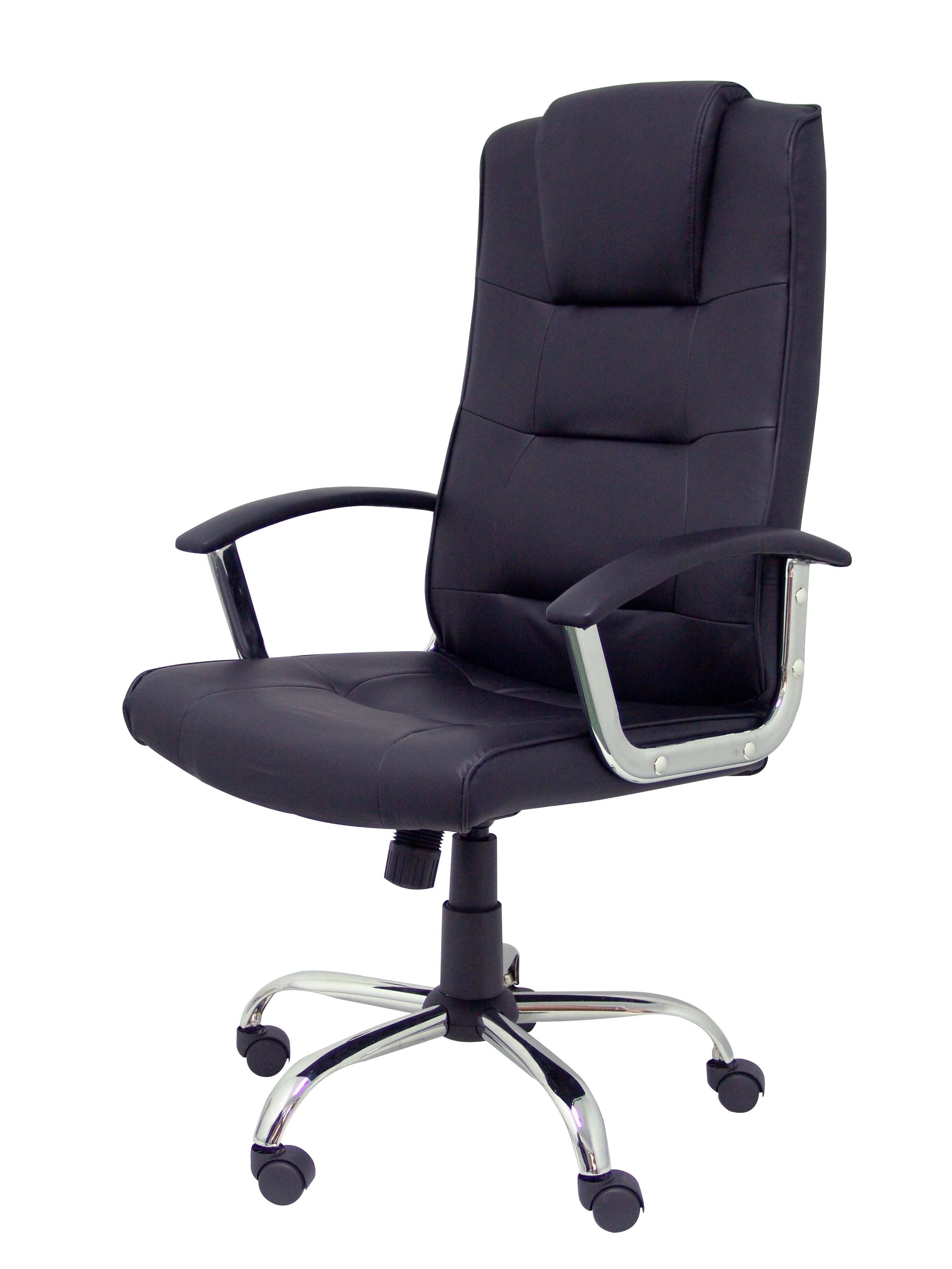 Sillón Modelo Guadalimar Simil Piel Negro Piqueras Y Crespo  Sillón Modelo Guadalimar Simil Piel Negro Piqueras Y Crespo 280dbspne