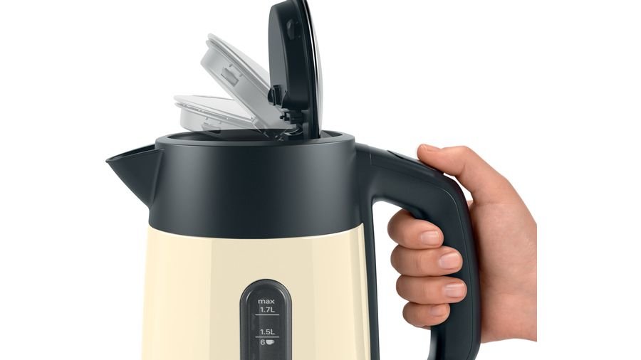 EAN 4242005253258 - Bosch TWK4P437 tetera eléctrica 1,7 L 2400 W Beige, Negro imagen 5