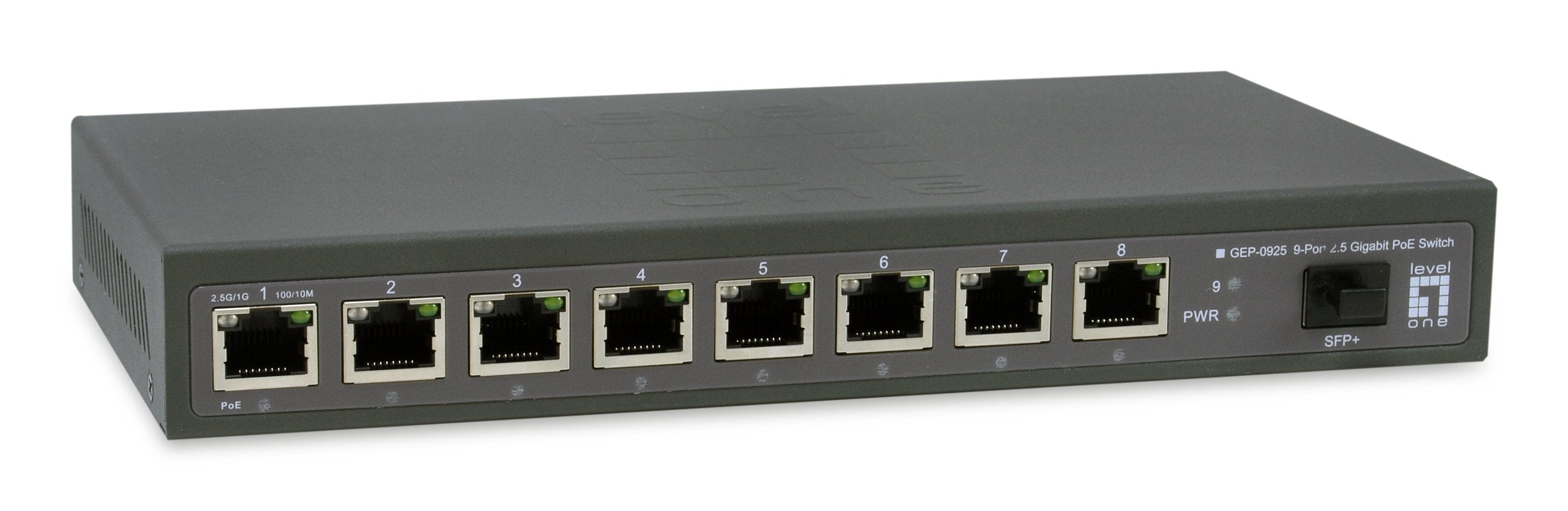 Levelone Switch 9x Ge Gep-0925 2.5gbe 108w 8xpoe+ Sw