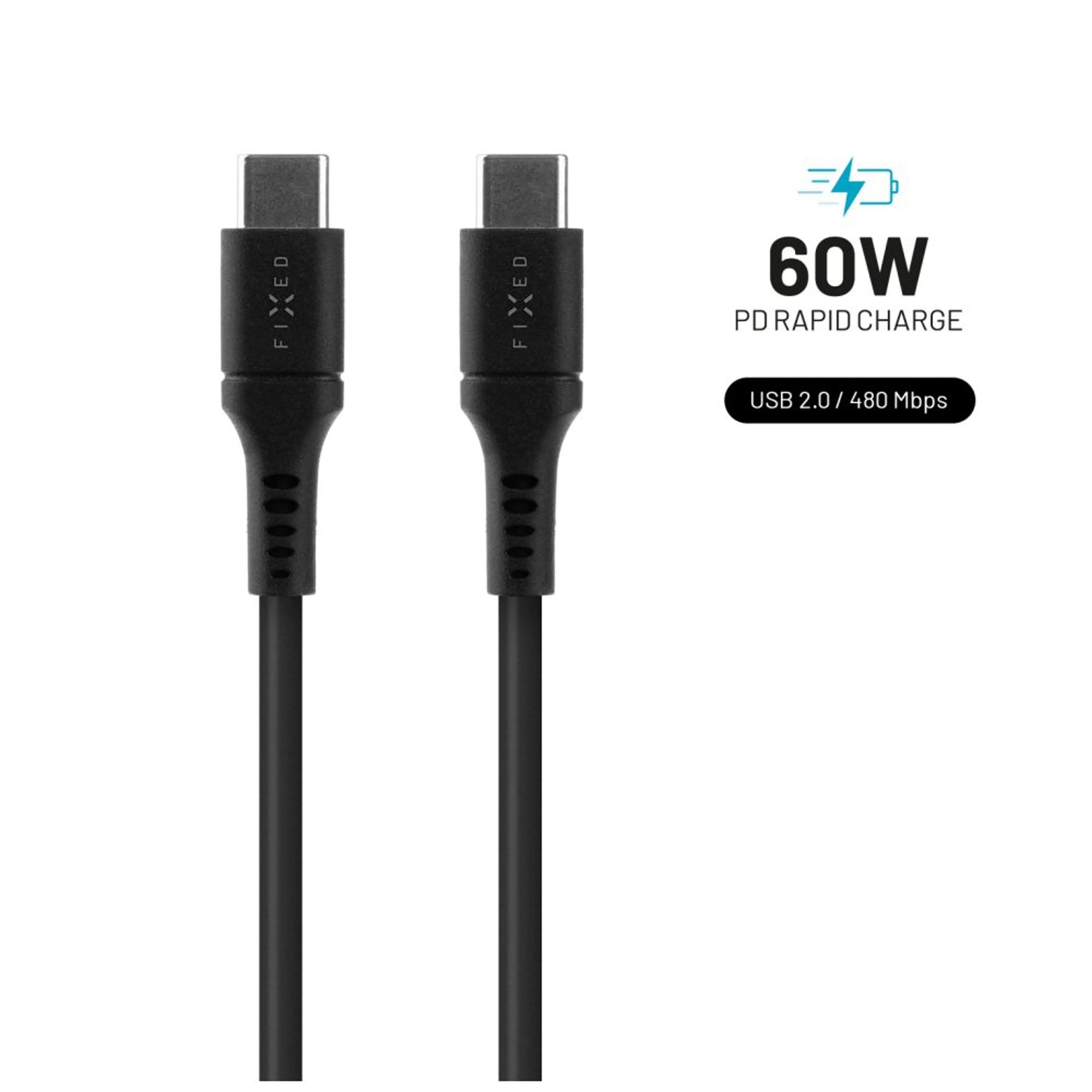 EAN 8591680147298 - FIXED FIXDLS-CC2-BK cable USB USB 2.0 2 m USB C 4,8 Gbit/s Negro imagen 1
