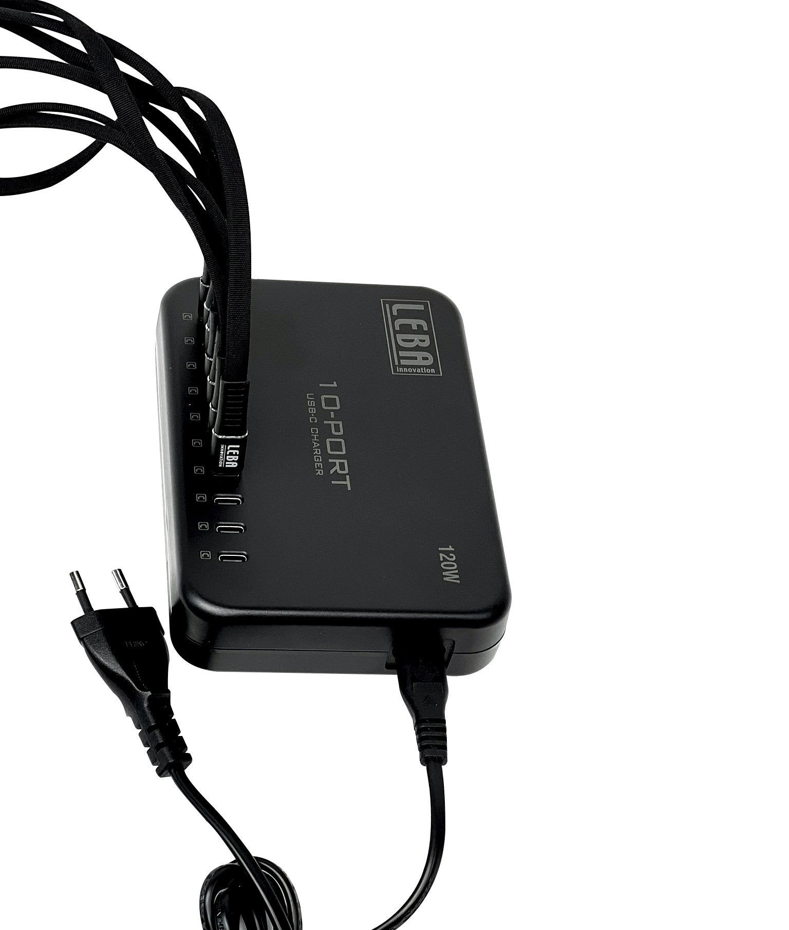 Notecharge 10 Ports, Usb-C 12  Watt (Schuko Plug)