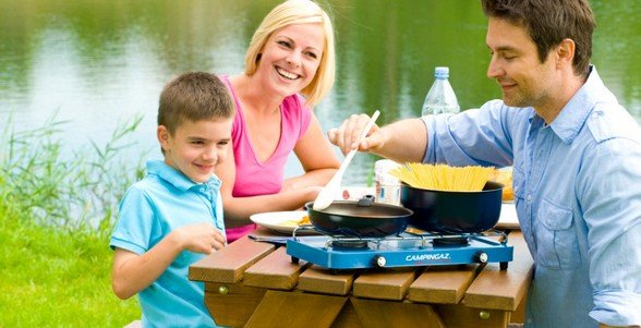 Estufa De Gas Campingaz Base Camp Azul
