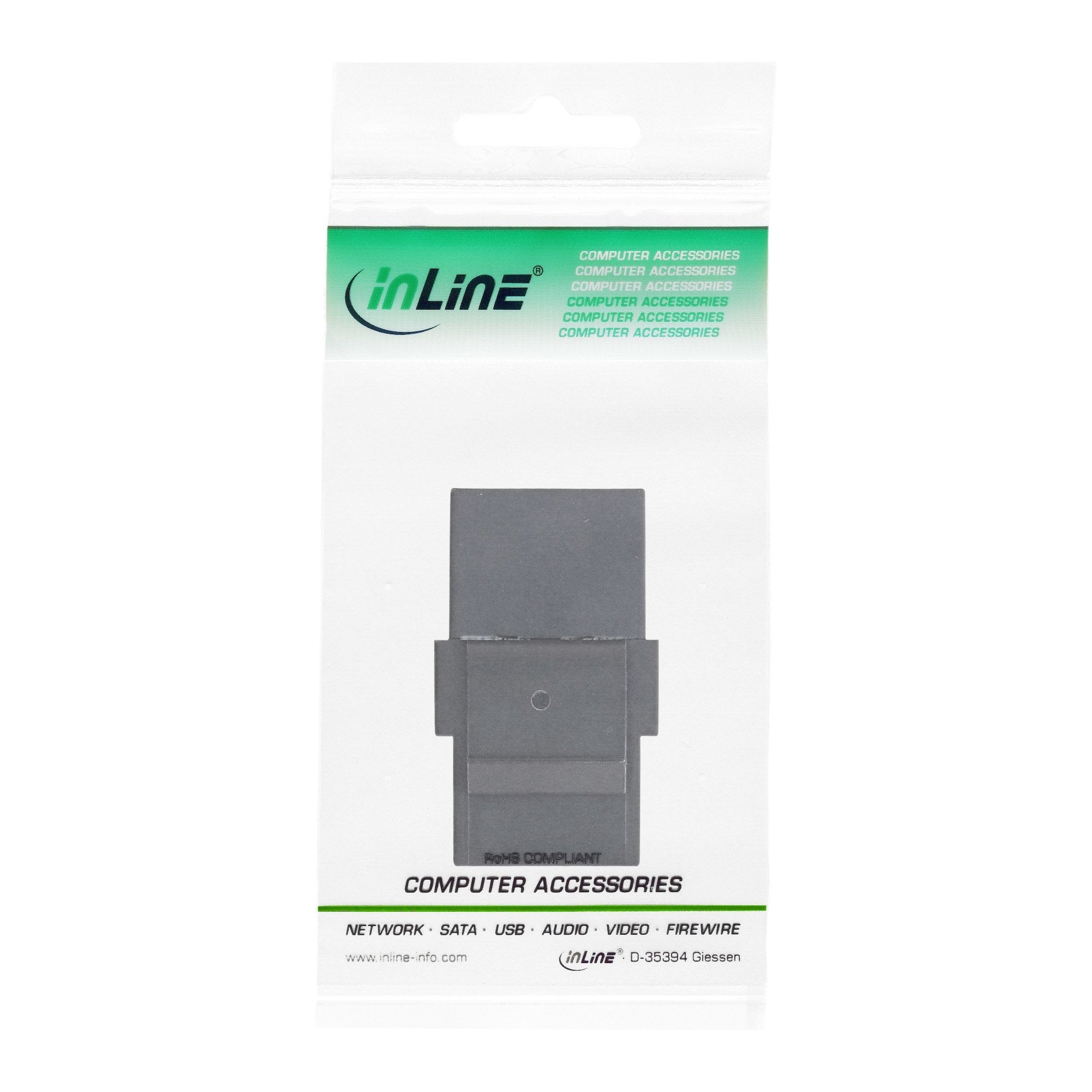 Módulo Snap-In Inline Usb 3.1, Usb-C F/F, Carcasa Negra