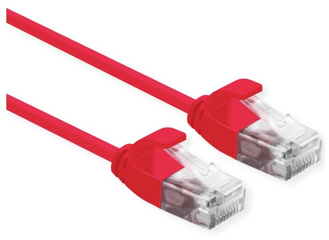 Roline Utp Datacenter Cable De Red Cat.6a (Class Ea), Lsoh, Slim, Rot, 5 M
