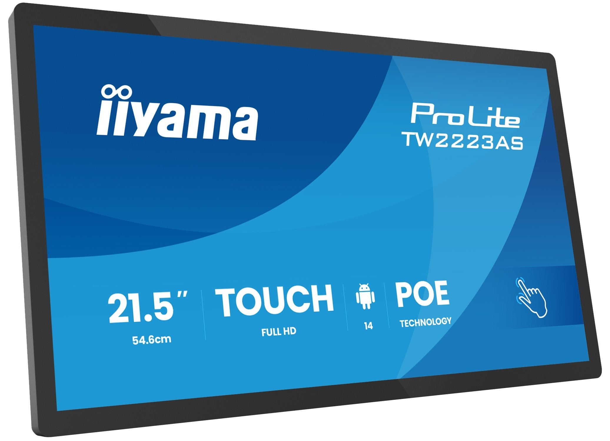 Iiyama 55.0cm 21,5" Tw2223as-B3p 16:9 M-Touch Usbc Android