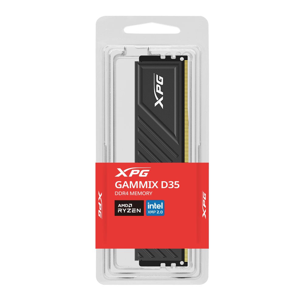 Memoria  Adata Udimm 32 Gb Ddr4-3200 (1x 32 Gb), Ax4u320032g16a-Sbkd35, Xpg Gammix D35, Intel Xmp Negro
