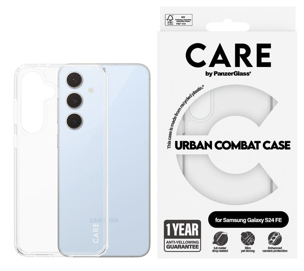 Panzerglass Care Flagship Urban Combat Galaxy S24 Fe Transp.