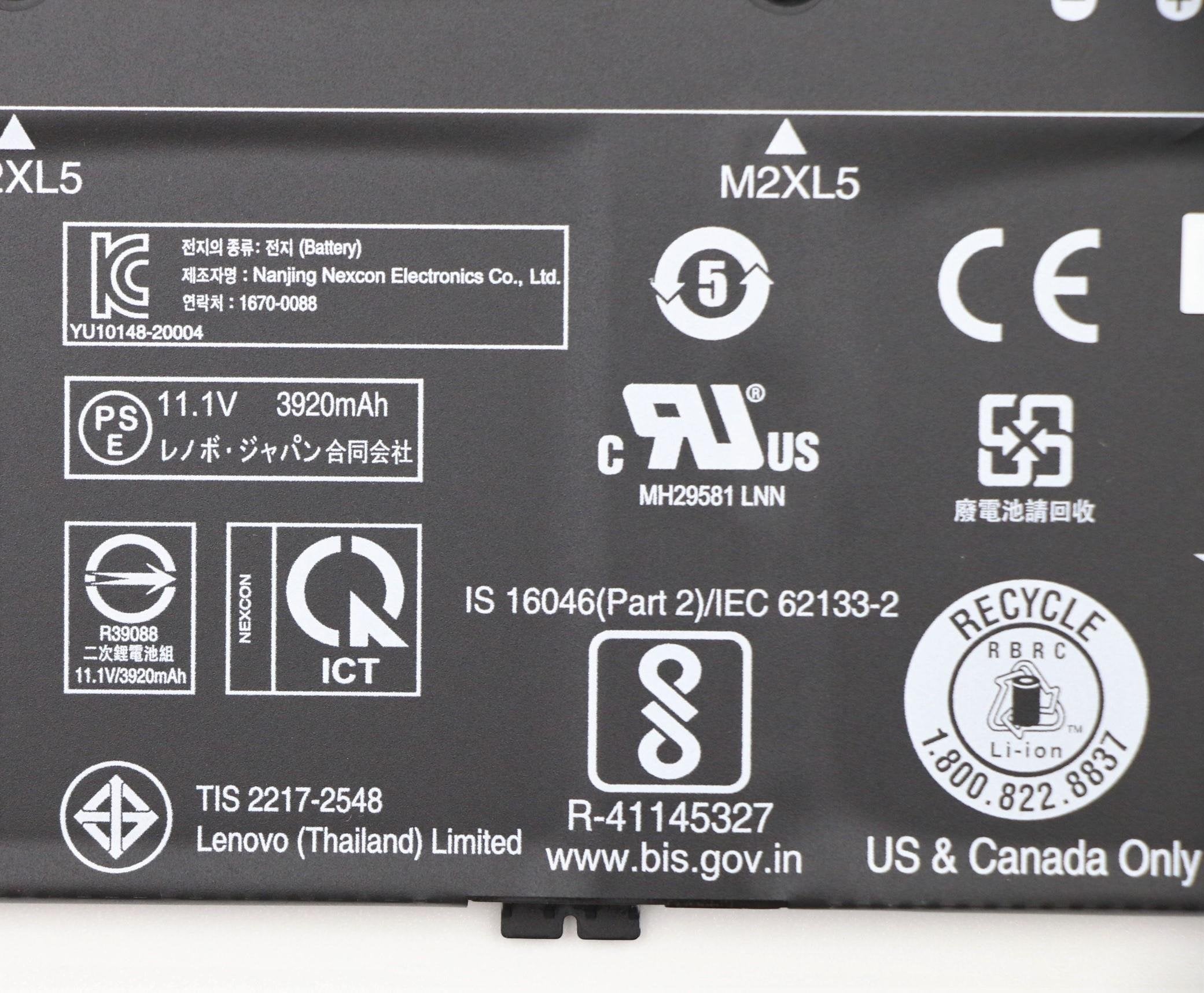 Lenovo Batería 11.1v 4050mah Para Lenovo Thinkpad E15 Gen 2 20t8 5b10x02603