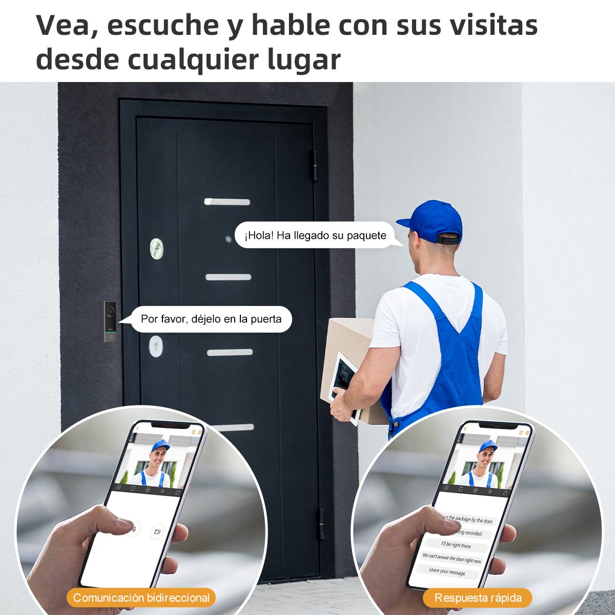 Imou Db60 Kit Timbre Inalámbrico Negro