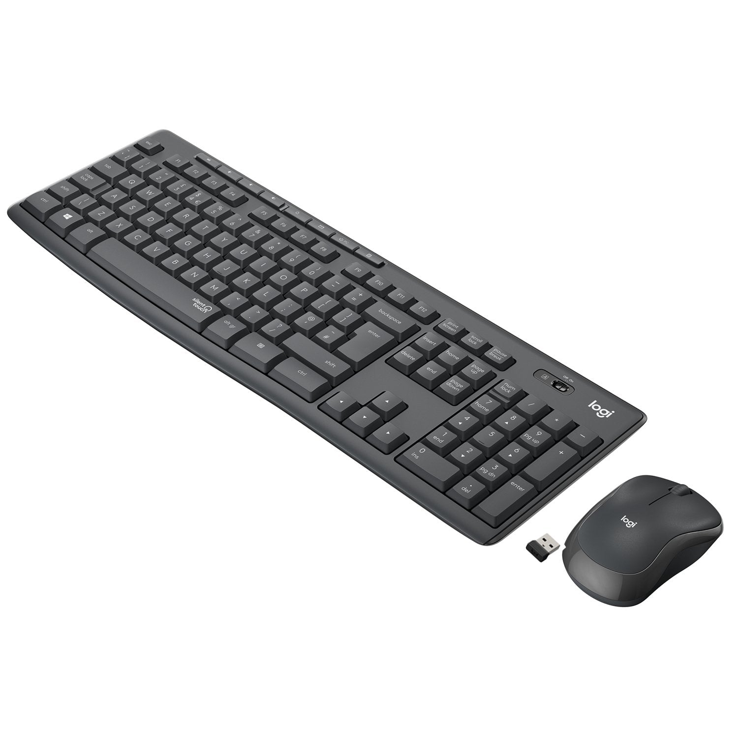 EAN 5099206092402 - Logitech 920-009797 teclado Ratón incluido Oficina RF inalámbrico QWERTY Italiano Grafito imagen 1