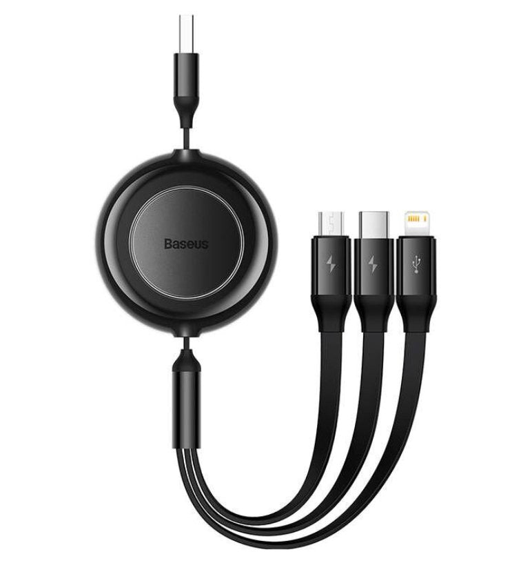 EAN 6932172609030 - Baseus CAMJ010001 cable USB USB 3.2 Gen 1 (3.1 Gen 1) 1,1 m USB A USB C/Micro USB-A/Lightning Negro imagen 1