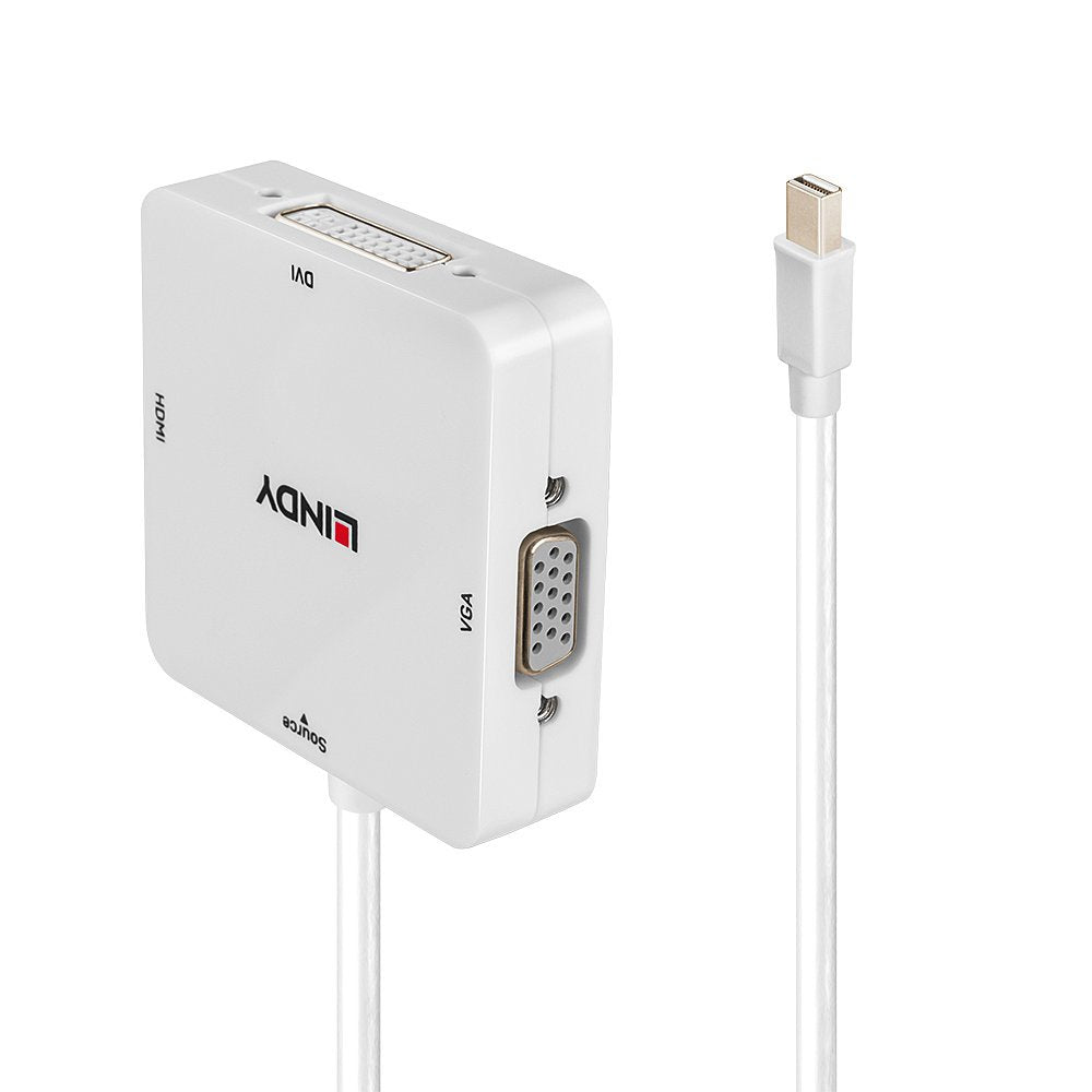 Lindy Mini-Displayport A Hdmi 2.0 Dvi-D & Vga
