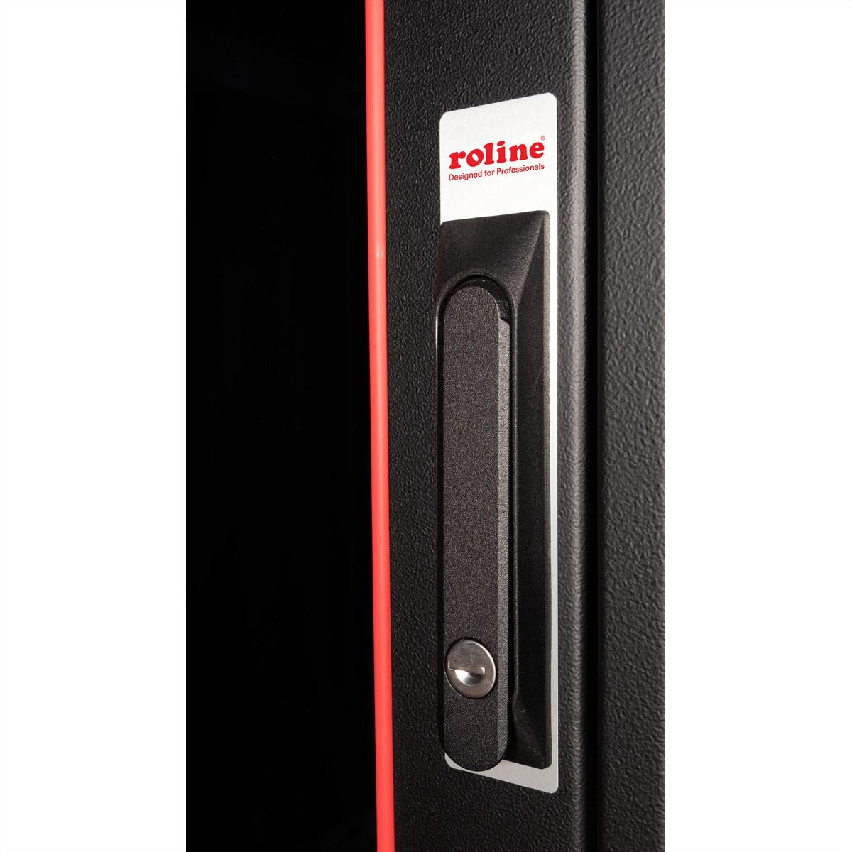 Roline 19-Zoll Netzwerkschrank Pro 26 He, 600x600 Bxt Glastr Schwarz