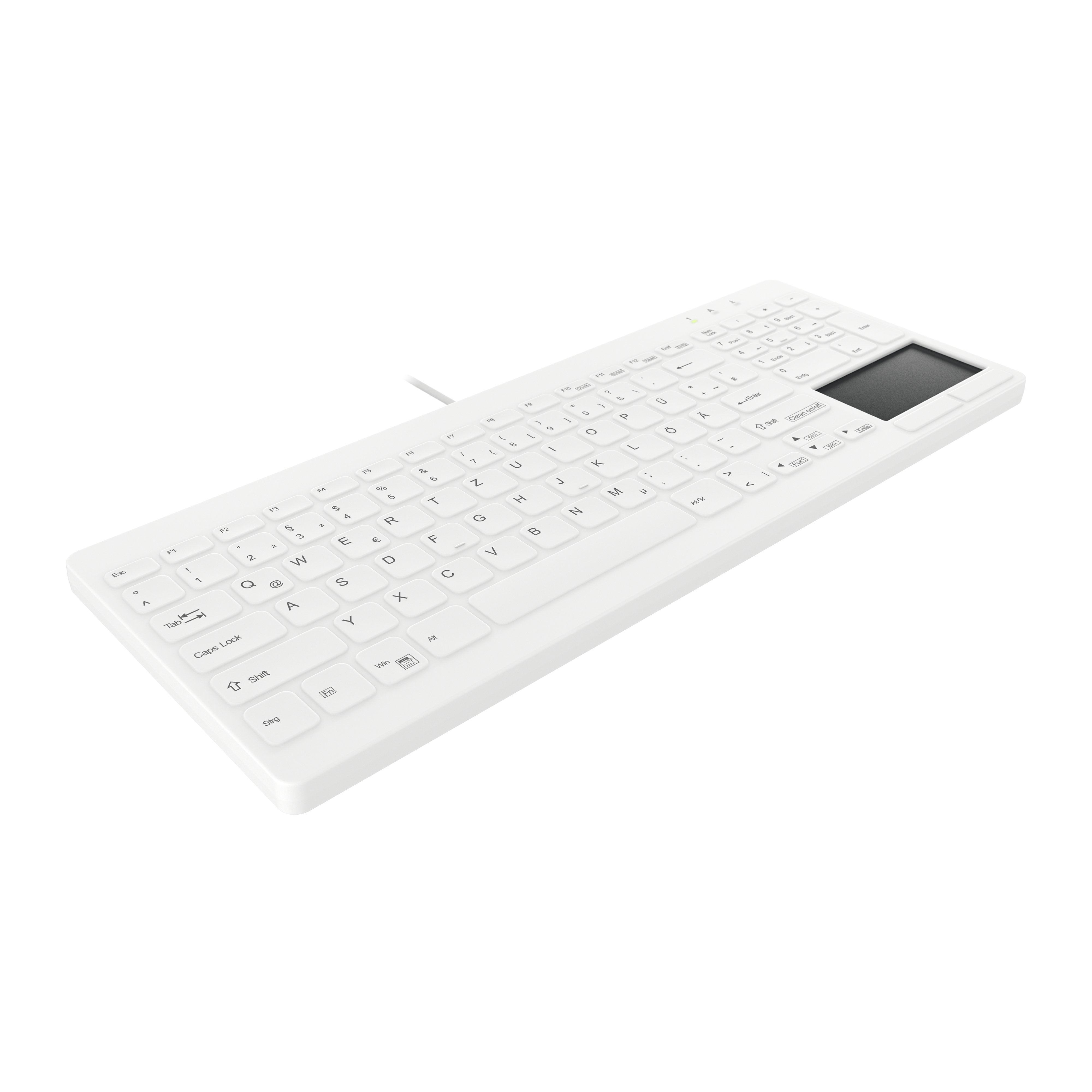 EAN 7061117428074 - Contour Design Active Key AK-C7412 teclado Médico USB QWERTZ Alemán Blanco imagen 2