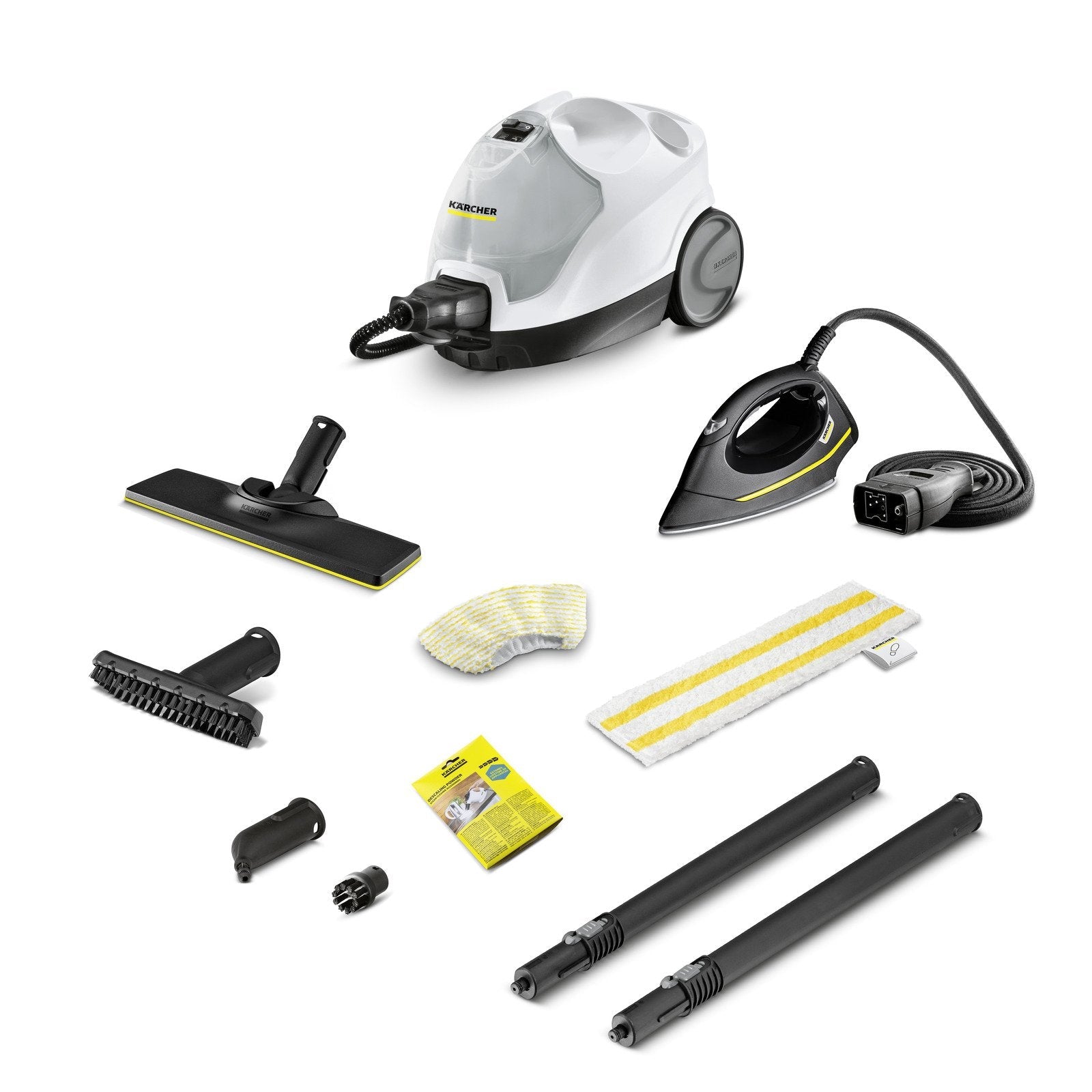 Limpiador A Vapor Kärcher Sc 4 Easyfix Iron Blanco Negro, 2.000 W, Incl. Plancha De Vapor A Presión 1.512-631.0