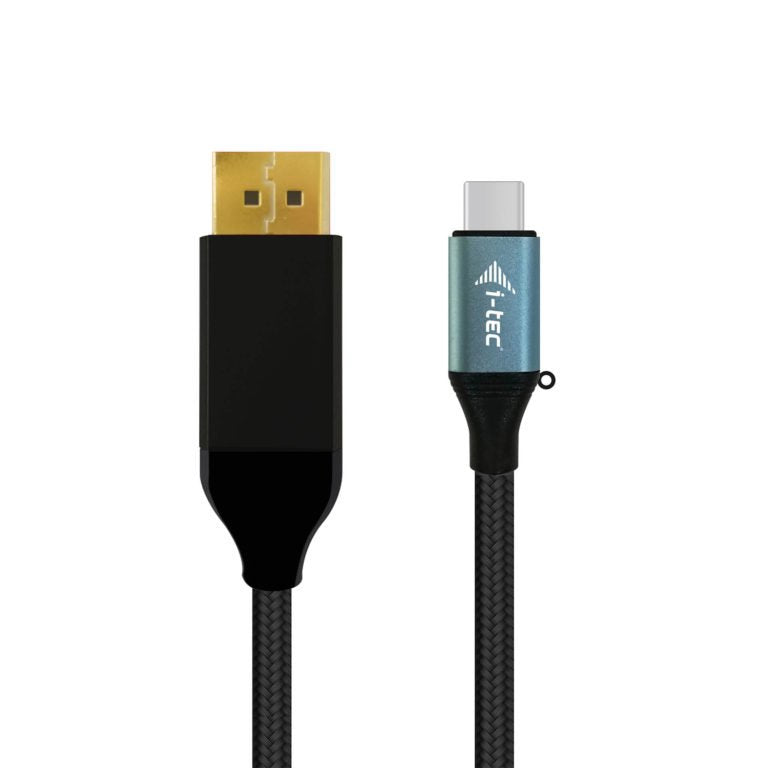 EAN 8595611703317 - i-tec C31CBLDP60HZ2M adaptador de cable de vídeo 2 m USB Tipo C Negro imagen 1