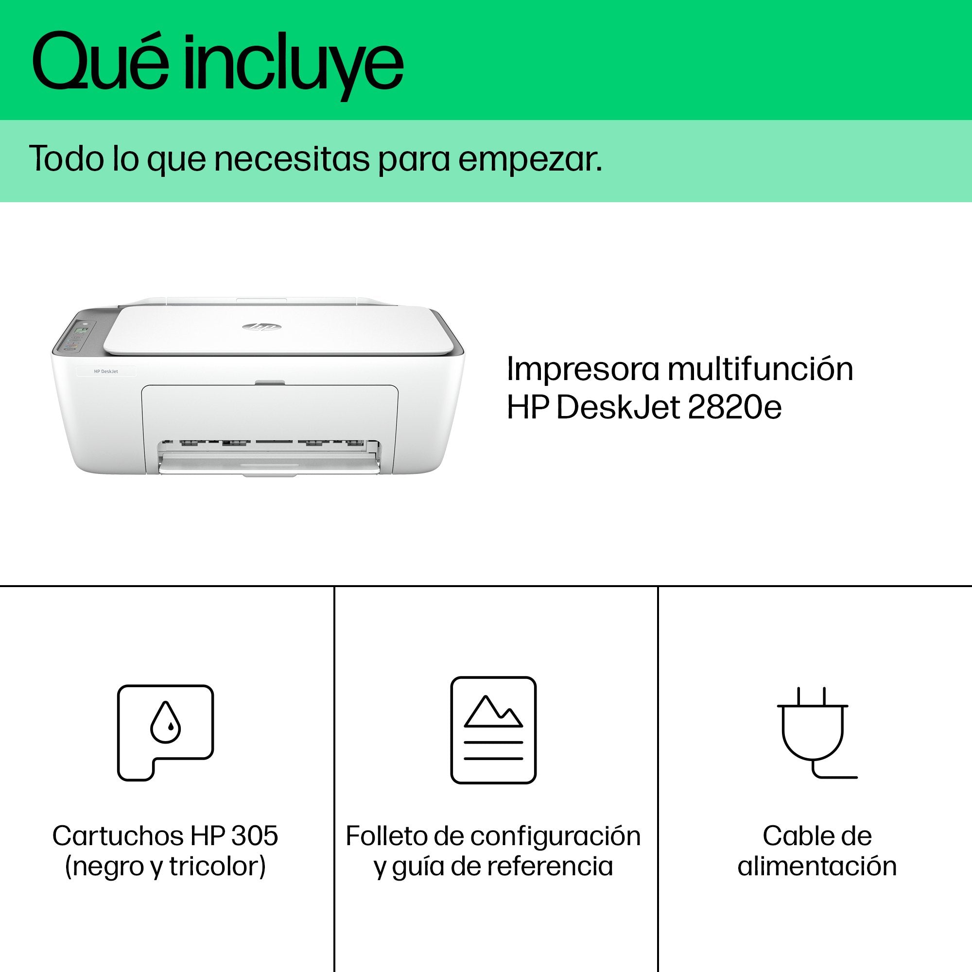 EAN 0196337380035 - HP DeskJet 2820e All-in-One Printer Inyección de tinta térmica A4 4800 x 1200 DPI 7,5 ppm Wifi imagen 6