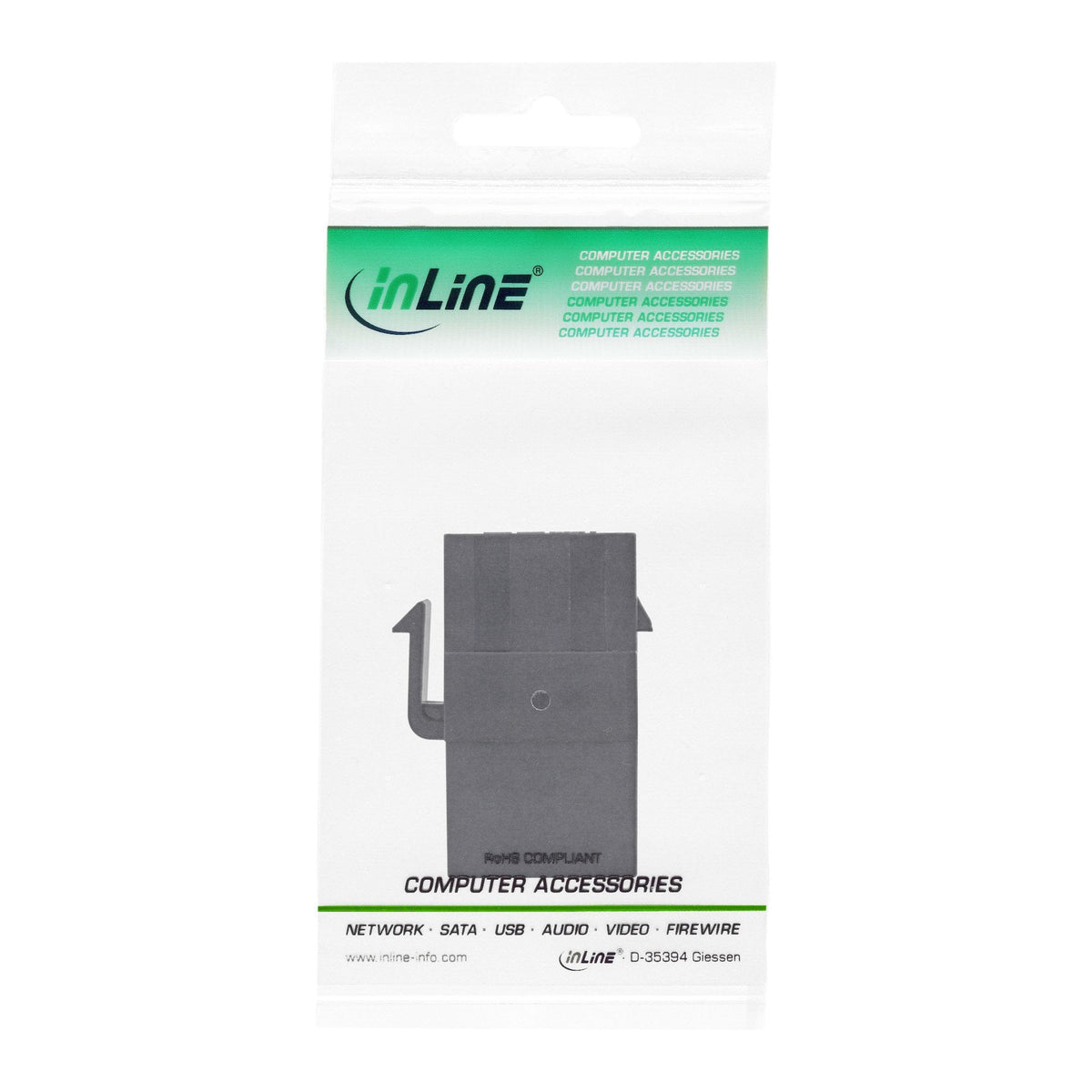 Módulo Snap-In Inline Hdmi Keystone, 4k/60 Hz, Hdmi Af/Af Negro