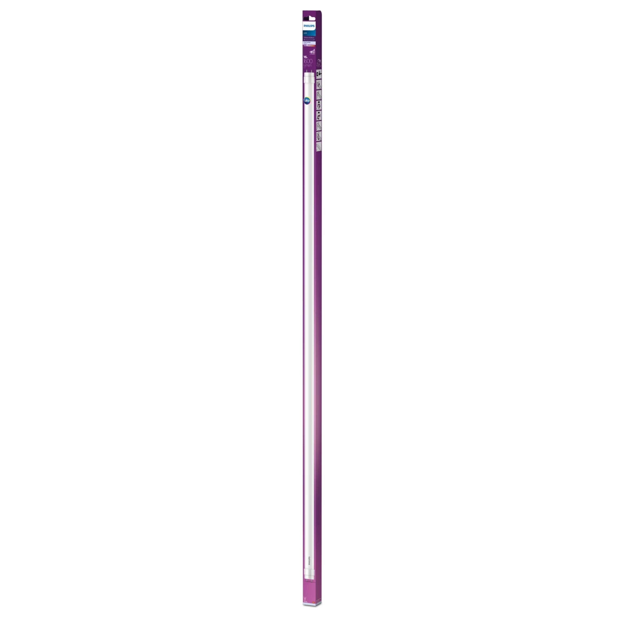 Tubo Led T8 16 W G13 1600 Lm 4000 K Luz Dia , Ø 2,8 X 121,4 Cm