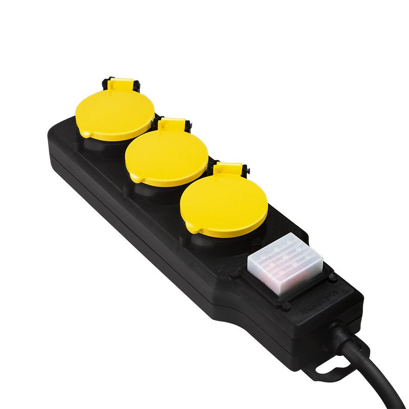 Logilink Regleta De Enchufes Exterior De 3 Tomas , 3xcee 7/3, Con Interruptor Outdoo Cable Textil Logilink