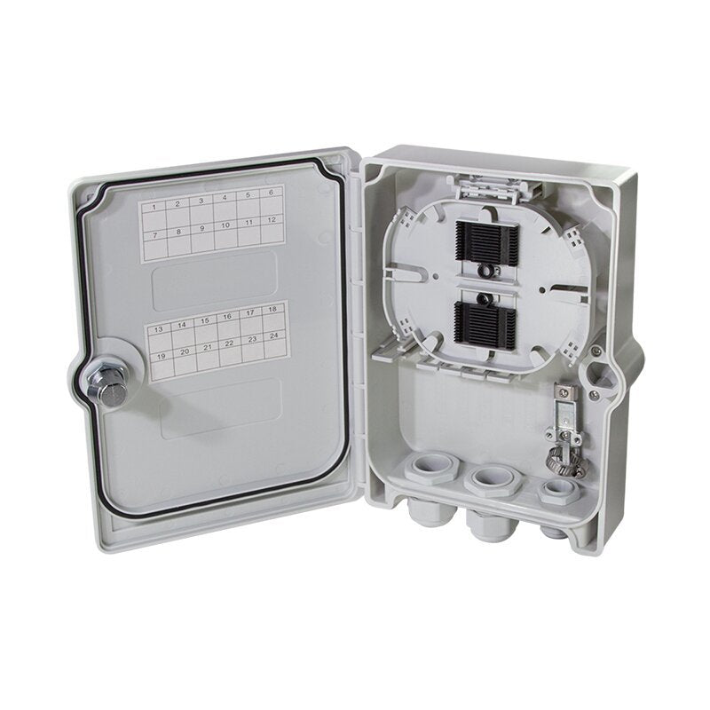 Fttx Distribution Box Max. 24 Fibers, 6x Lc Qd Or Sc Dx, Unloaded, Ip55