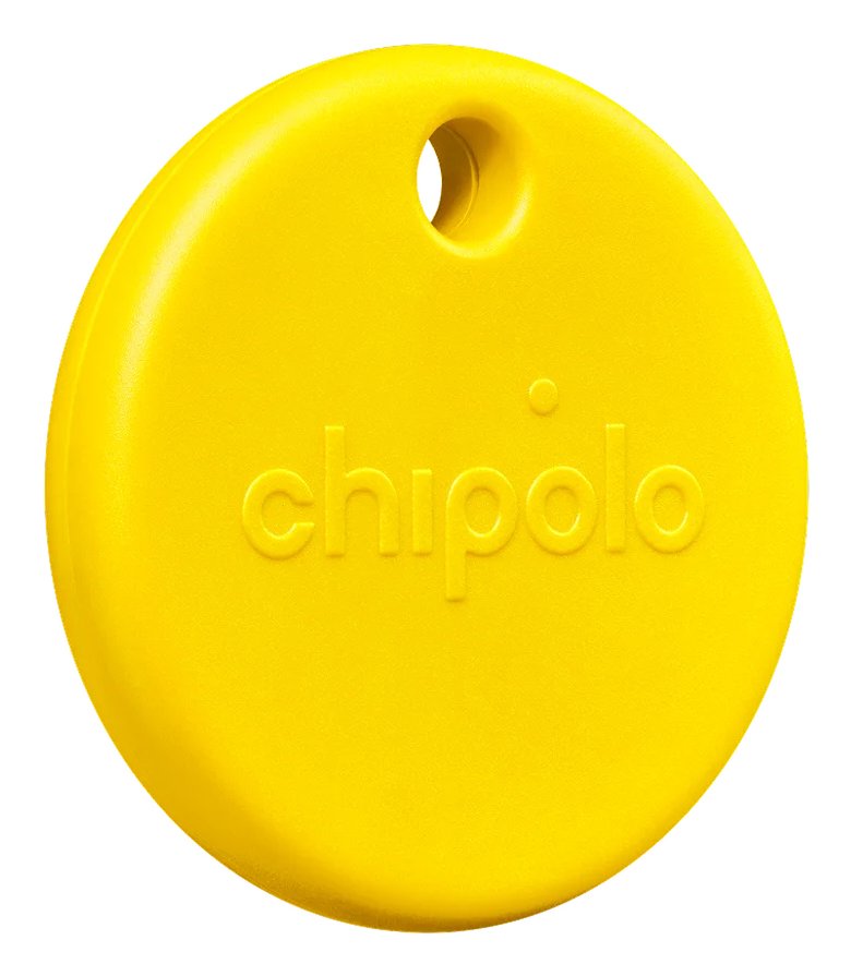 Chipolo Pop - Tracking Tag Compatible With Apple Find My On Iphone Or Find Hub On Android (Yellow)