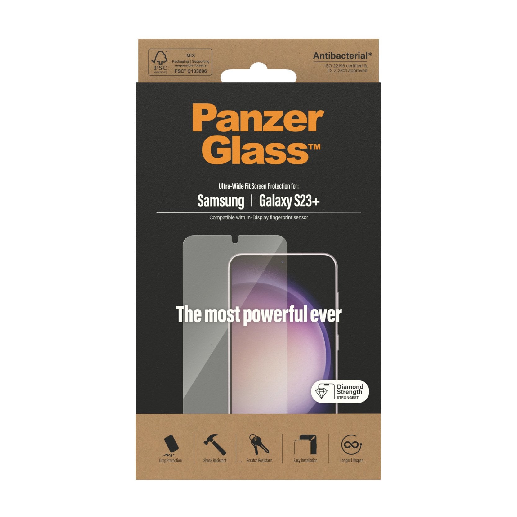 Panzerglass Ultra Wide Fit Protector De Pantalla Samsung - Galaxy S23+ 1 Pieza[S]
