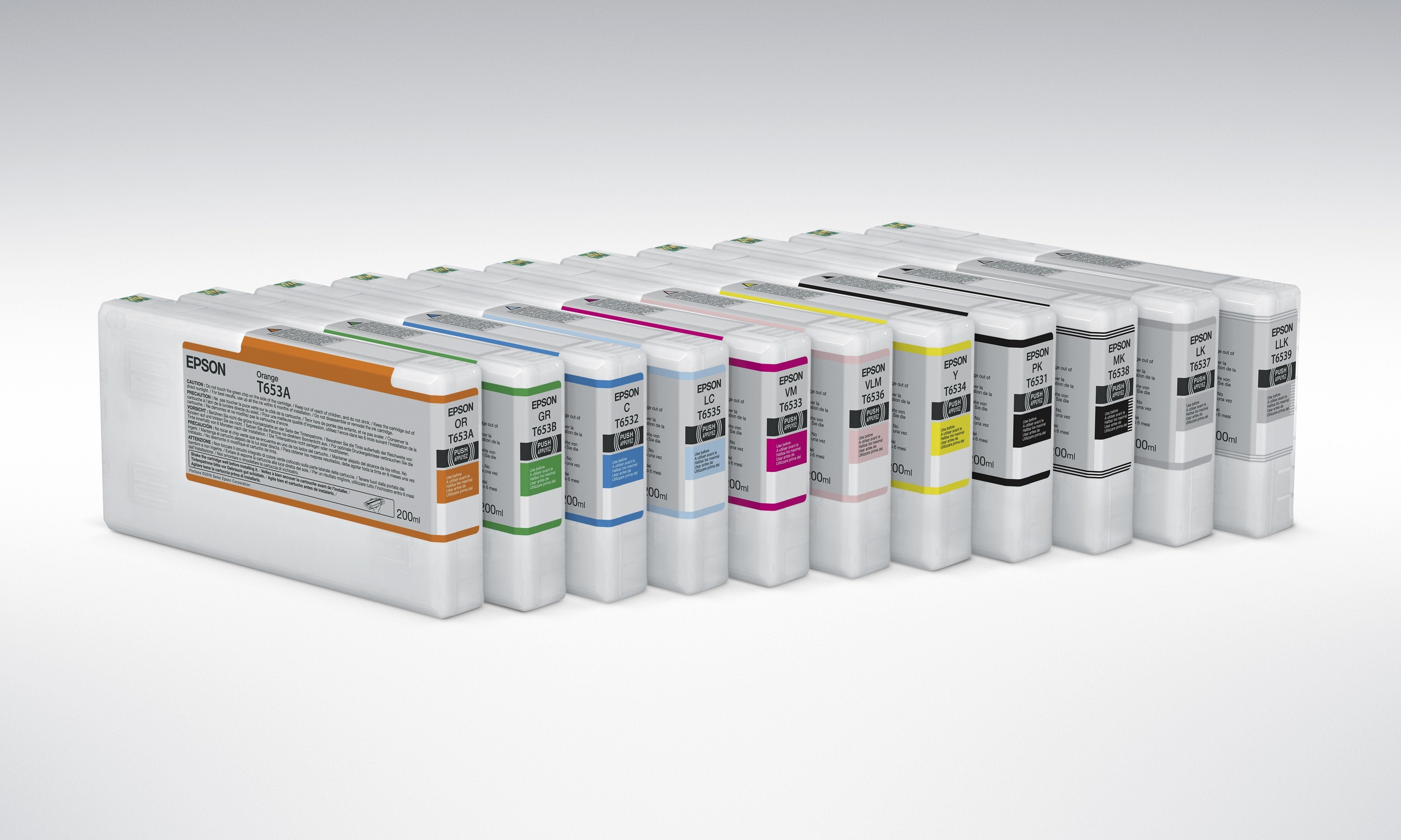 EAN 0010343877702 - Epson T653A Orange Ink Cartridge (200ml) cartucho de tinta 1 pieza(s) Original Naranja imagen 2