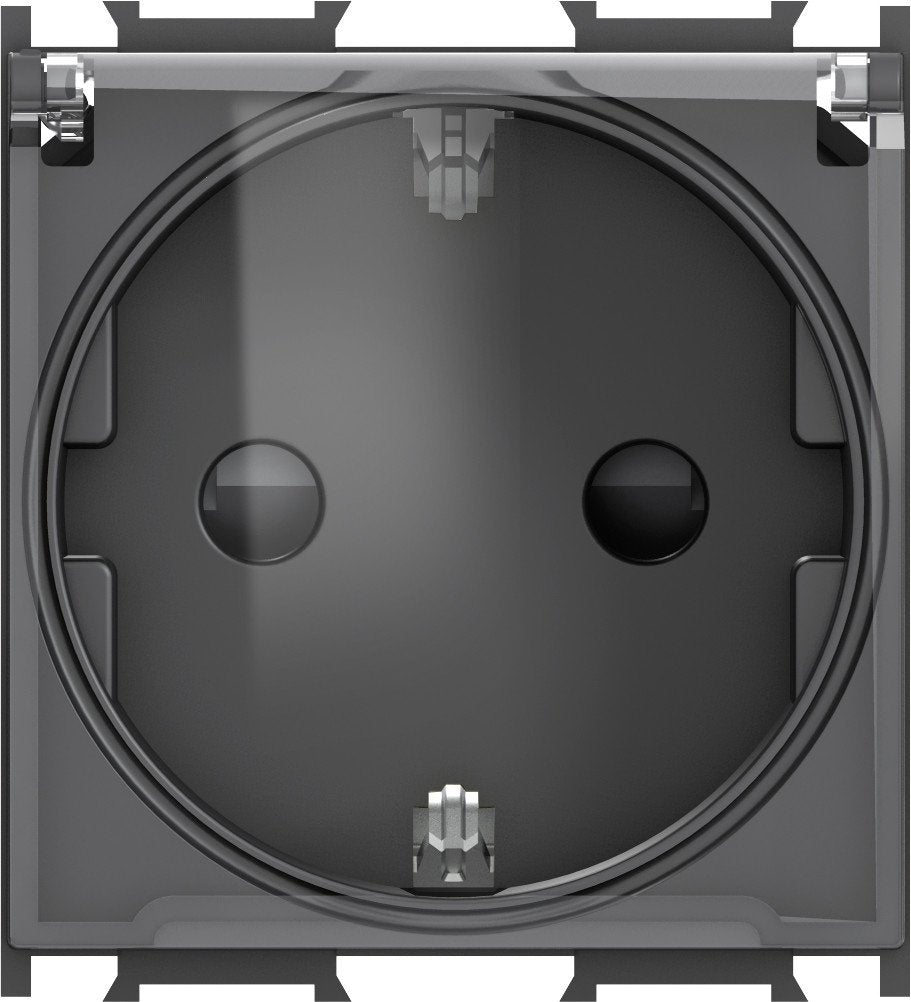 EAN 3831006929593 - TEM VM11BT-U toma de corriente Schuko Negro, Transparente imagen 1